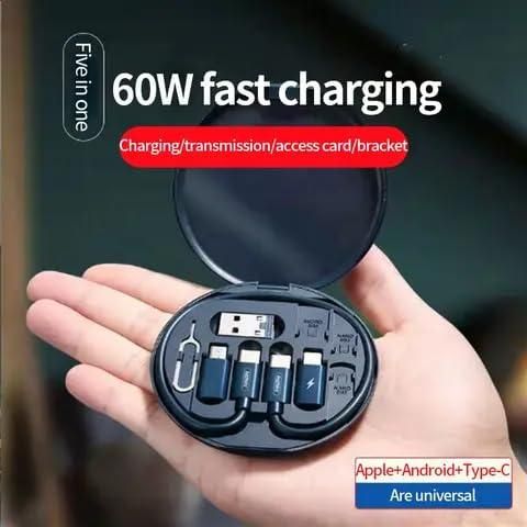 Fast Charging Travel Cable Set - Multi-Type USB-C for India