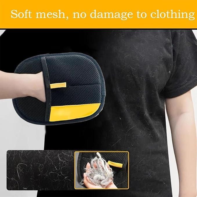 Pet Hair Removal Gloves - Double-Sided Grooming Mitt for Dogs & Cats