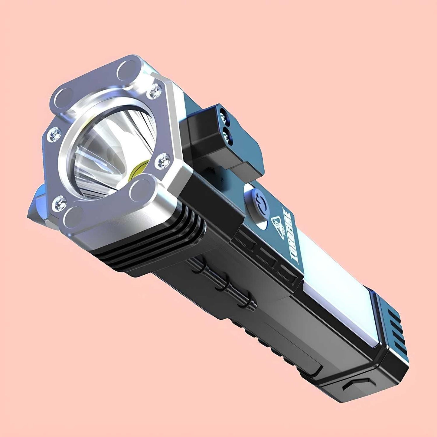 Portable Rechargeable Torch LED Flashlight - Bright Light for India