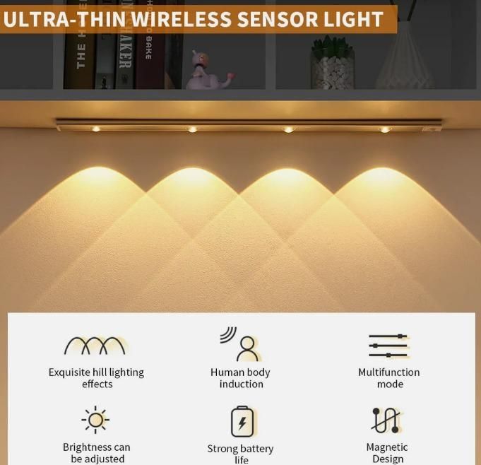 LED Motion Sensor Cabinet Light - USB Rechargeable India