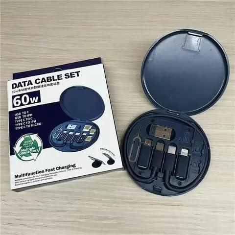 Fast Charging Travel Cable Set - Multi-Type USB-C for India