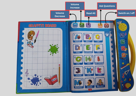Interactive Sound Learning Book for kids 10 in 1