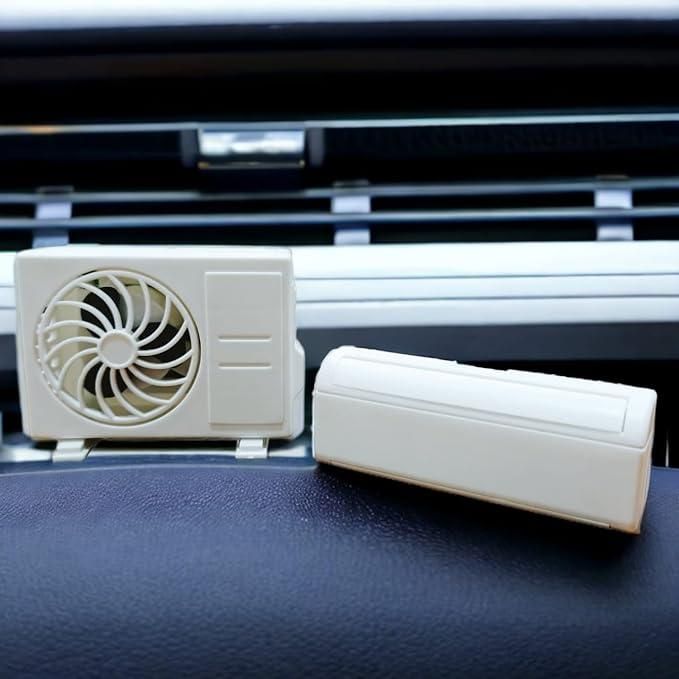 Solar Mini AC Car Air Freshener - Eco-Friendly for India