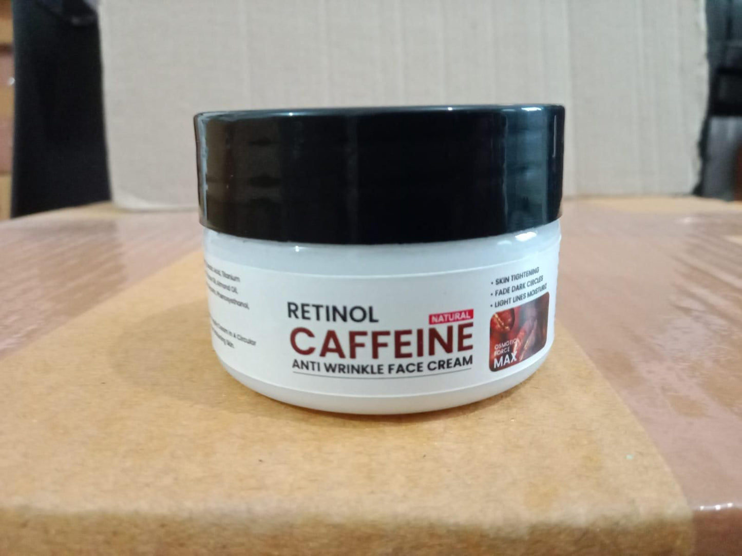 Retinol Caffeine Anti Wrinkle Face Cream - Anti-Aging Skincare for All Skin Types