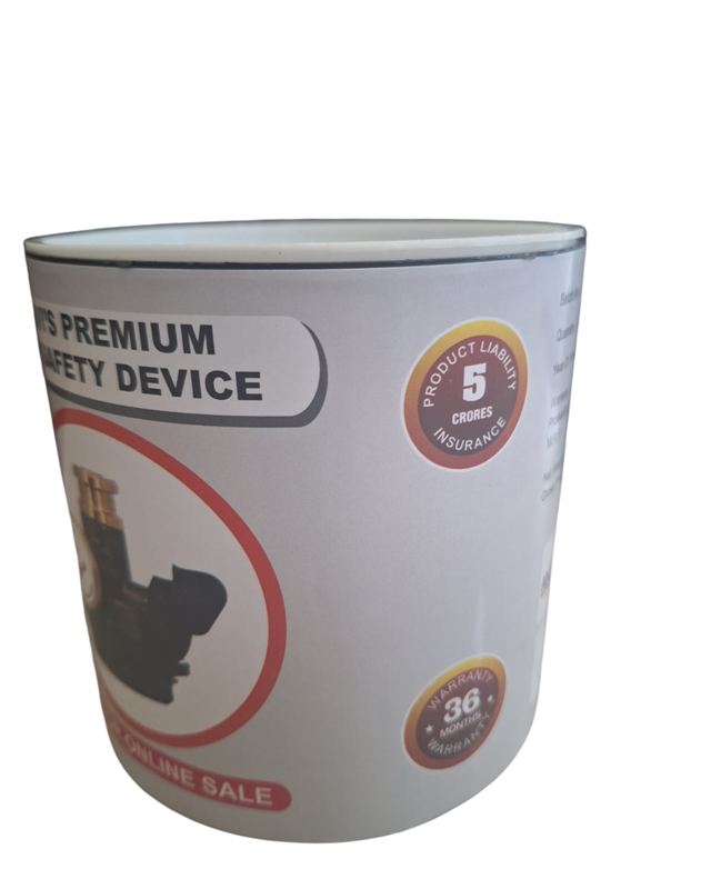 Automatic Gas Double Safety Device for LPG Cylinders with Auto Shut-Off & Leak Detection