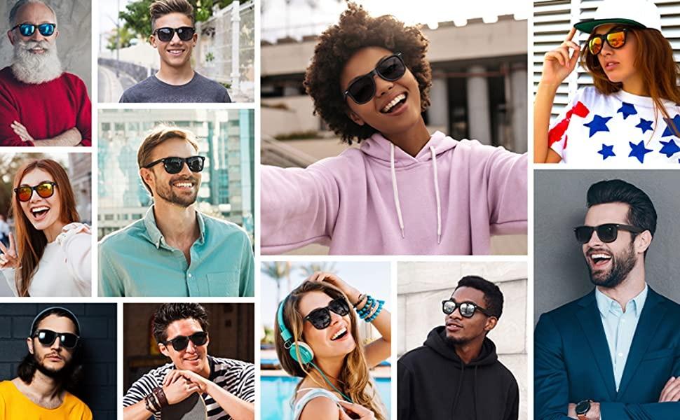 Stylish Sunglasses with Box Case - UV Protection for India