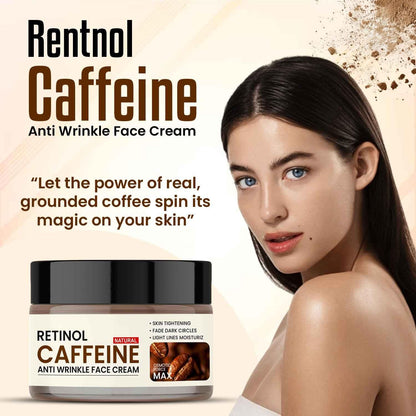 Retinol Caffeine Anti Wrinkle Face Cream - Anti-Aging Skincare for All Skin Types