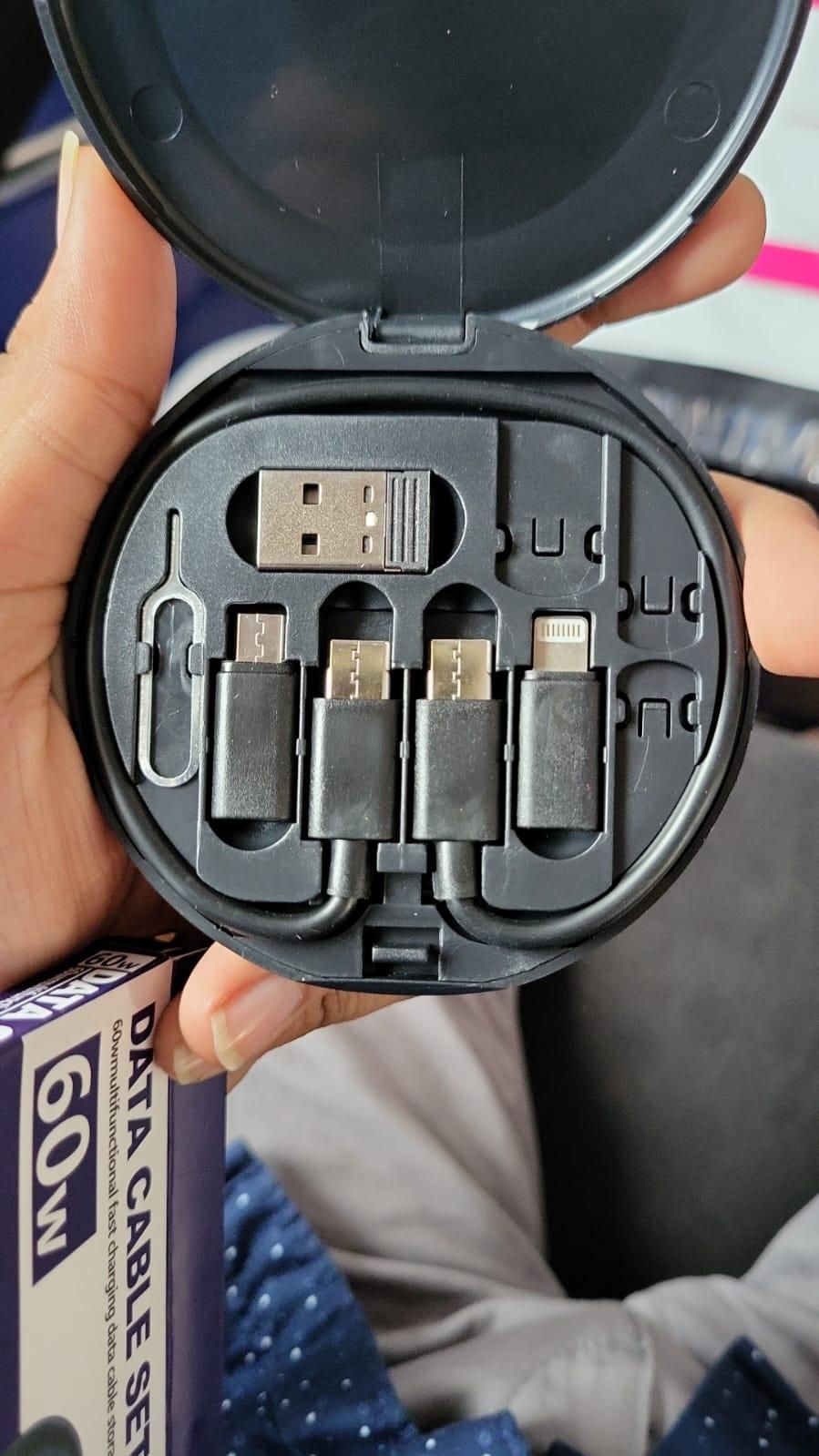 Fast Charging Travel Cable Set - Multi-Type USB-C for India