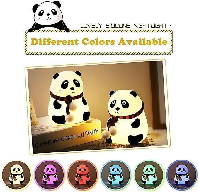 Cute Panda Light Lamp - Touch Control Night Light for India