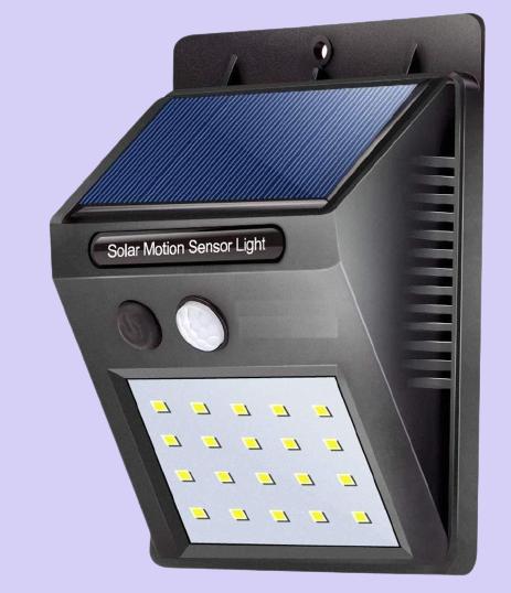 Solar LED Light - 20 Bright LEDs with Motion Sensors for India