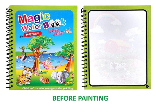 Magic Water Painting Book - Reusable Art Fun for India