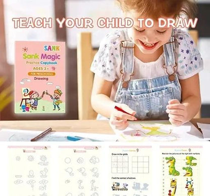 Writing Magic Book - Reusable Learning Tool for India