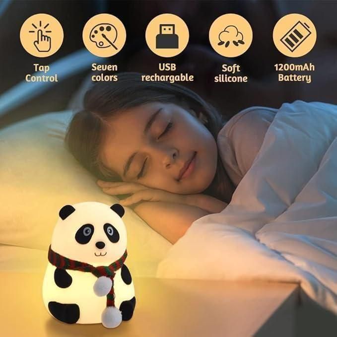 Cute Panda Light Lamp - Touch Control Night Light for India