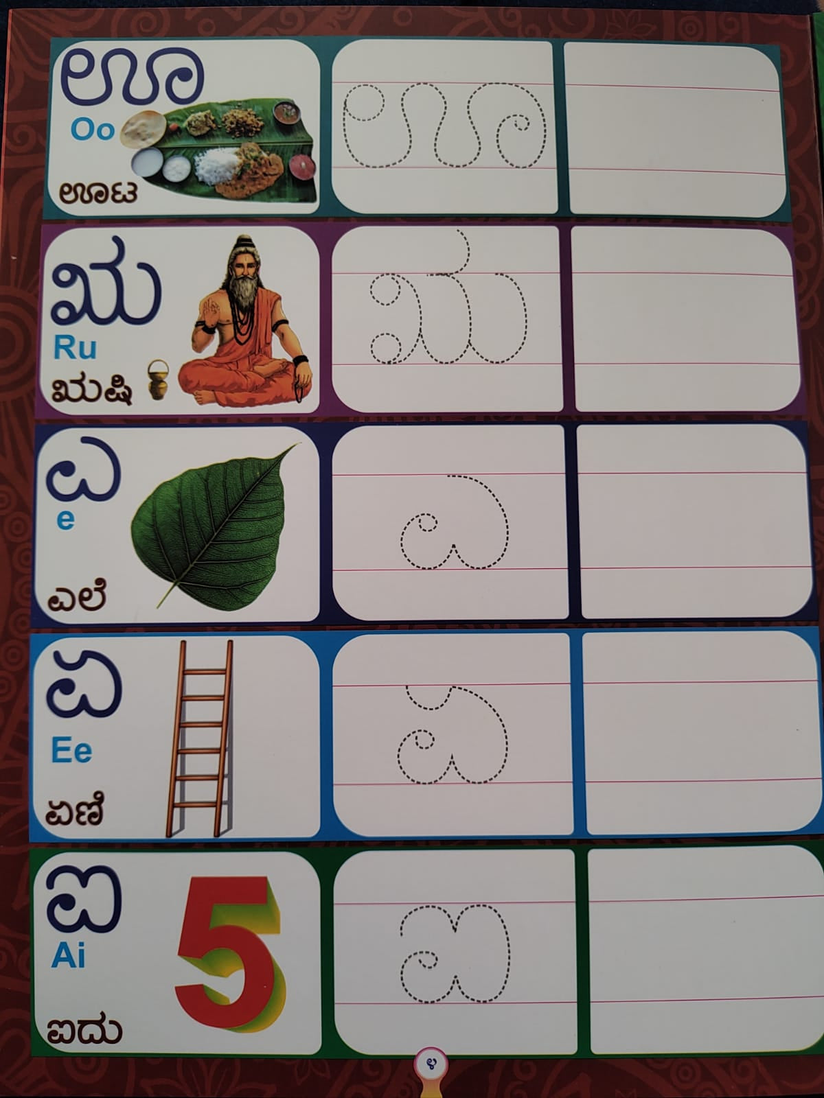 Magic Re-Writable Kannada Varna Male Book – Write, Wipe & Learn Forever