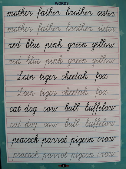 Magic Re-Writable Cursive Writing Book – Write UNLIMITED, Wipe & Learn Forever