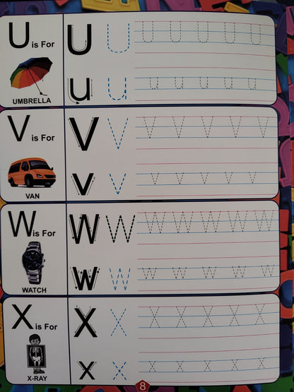 Magic Re-Writable English Hand Writing Book – Write, Wipe & Learn Forever