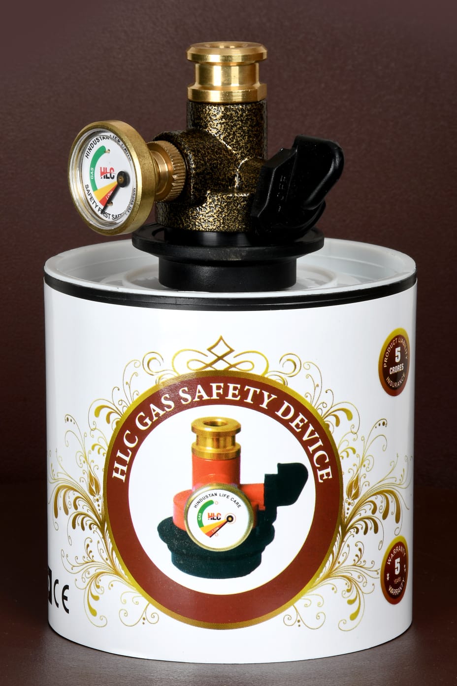 Automatic Gas Safety Device for LPG Cylinders with Auto Shut-Off & Leak Detection