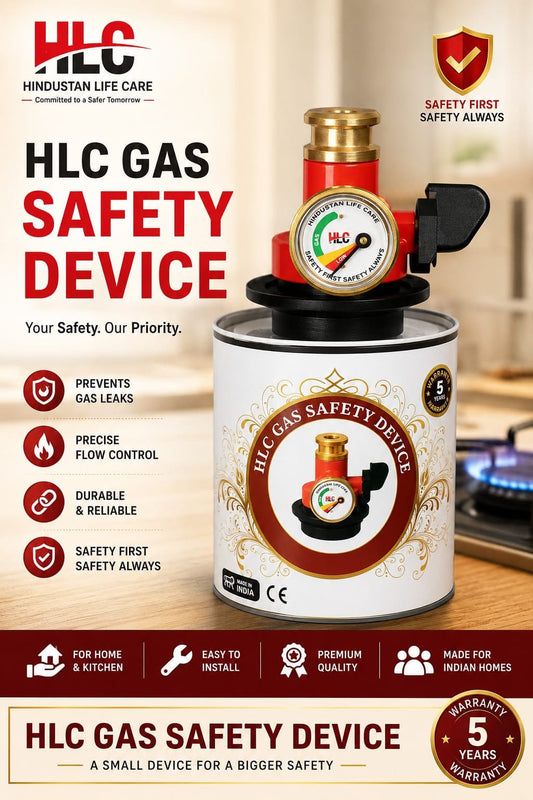 Automatic Gas Safety Device for LPG Cylinders with Auto Shut-Off & Leak Detection